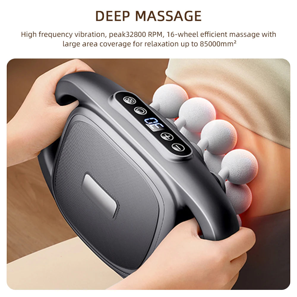 16-Head Fascia Gun Body Massager