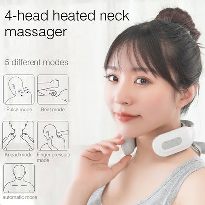 Cervical Massager 16 Modes Smart Pulse Heating for Neck Tension