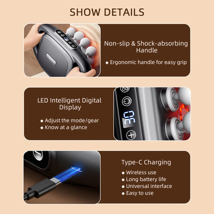 16-Head Fascia Gun Body Massager