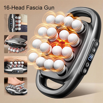 16-Head Fascia Gun Body Massager