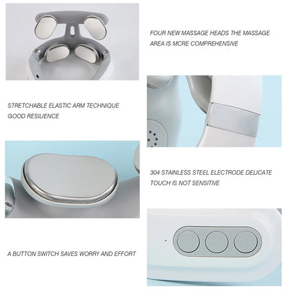 Cervical Massager 16 Modes Smart Pulse Heating for Neck Tension