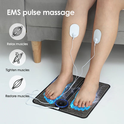 Electric Foot Massager Electrostimulation Massage Pad.