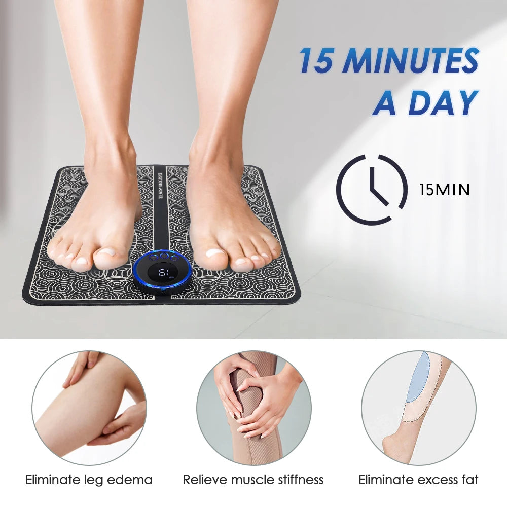 Electric Foot Massager Electrostimulation Massage Pad.
